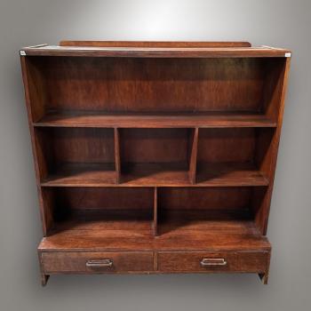 Bookcase - solid oak, oak veneer - 1925